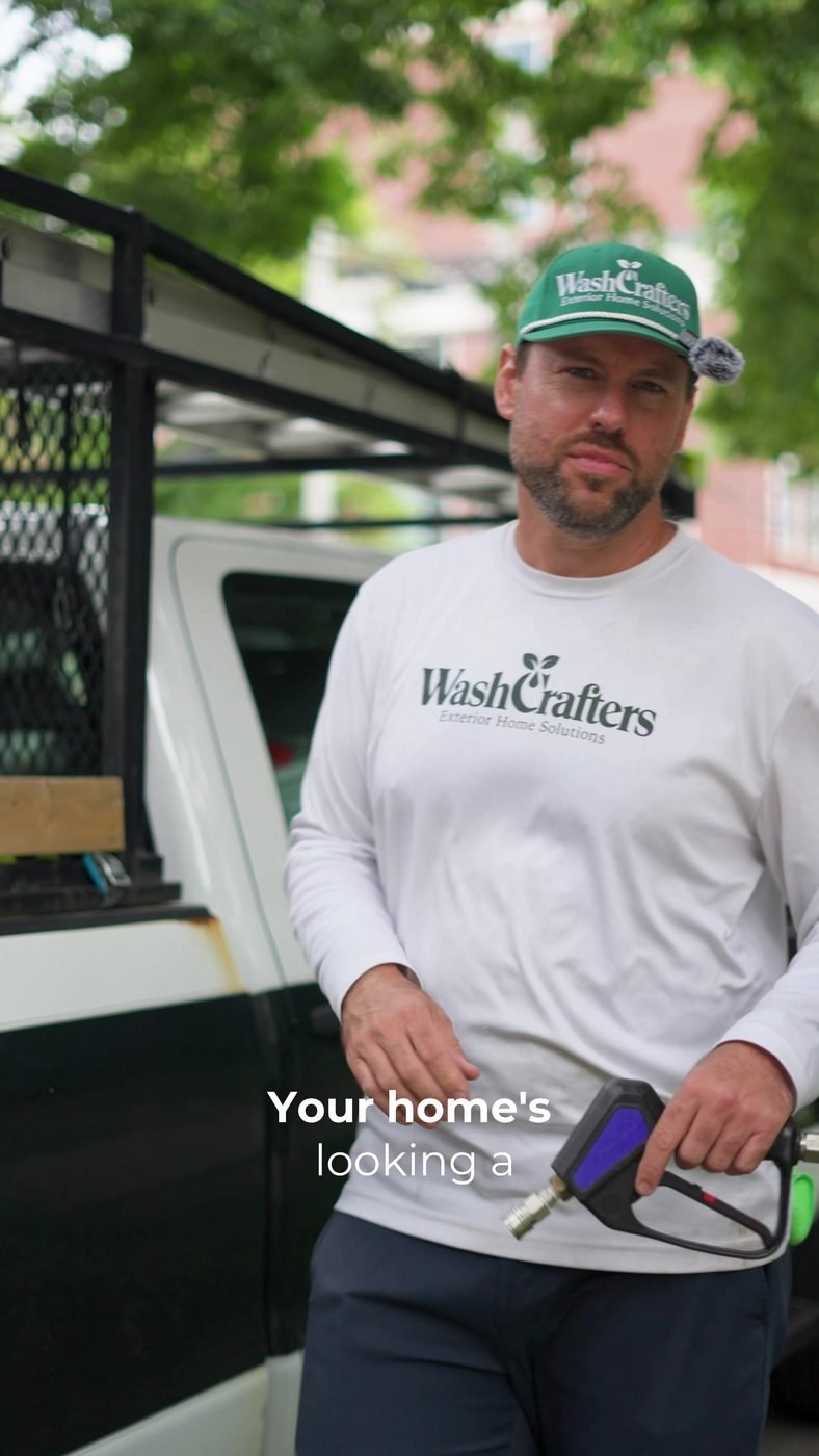 Kendall, owner of WashCrafters Exterior Home Solutions, introducing the business